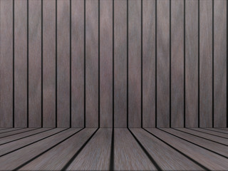 Wood texture background pattern. Dark hardwood planks surface of wooden board floor wall fence. Abstract timber decorative illustration.