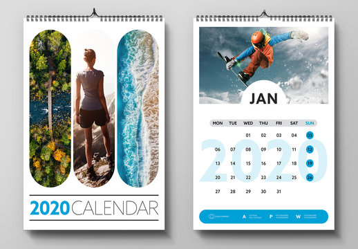 2020 Wall Calendar Layout 