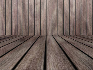Wood texture background pattern. Dark hardwood planks surface of wooden board floor wall fence. Abstract timber decorative illustration.