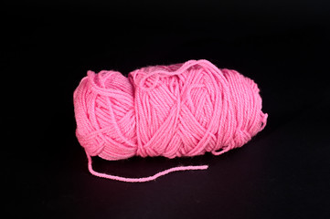 ball of pink threads