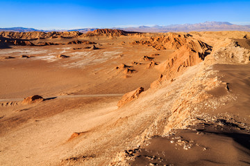 Moon valley / valle de la luna in the Atacama desert, Chile