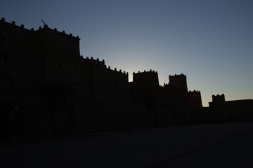 Obraz premium Last hours of light in the castles of Ouarzazate Morocco