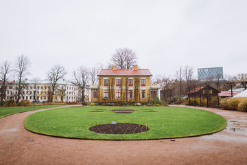 palace in park Gotemborg Sweden Park Fall