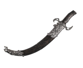 turkish scimitar isolated on white background