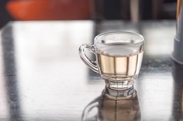 cup of coffee on table