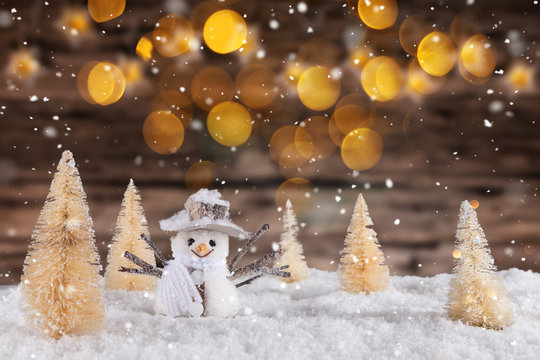 Christmas decoration with blurred background