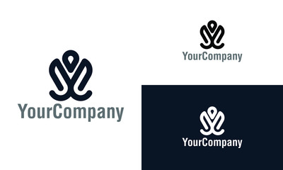 Abstract eagle logo icon design template elements. Simple minimalist template graphic illustration. Creative vector emblem, for icon or design concept.