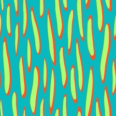 Seamless abstract crazy raster pattern with bright green abstract shapes, eye-catching