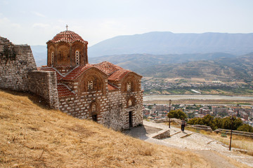 St. Michael's Church is a medieval Byzantine church located on the top of the hill of Berat in Albania. The UNESCO Heritage Church is dedicated to the Christian Archangel Michael. Albania attractions.