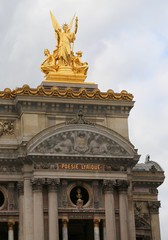 Fototapeta na wymiar Paris, France - August 20, 2018: Opera and famous palace called
