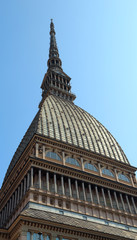 Fototapeta na wymiar Turin, TO, Italy - August 27, 2015: monument called Mole Antonel