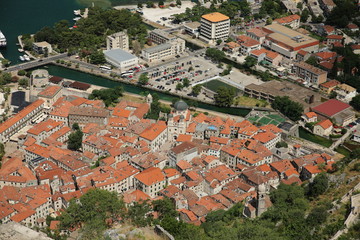 Old city of Kotor in Montenegro