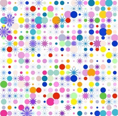 background with colorful confetti 