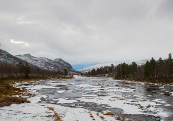 river in winter