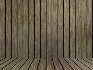 Wood texture background pattern. Dark hardwood planks surface of wooden board floor wall fence. Abstract timber decorative illustration.