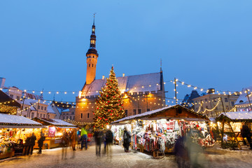 Christmas market in Tallinn, Estonia