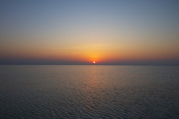 Sunrise in the Danakil desert after a rainy night