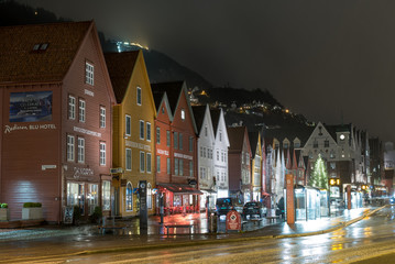 Bergen old market buildings, Norway