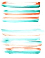 Abstract colorful brushstrokes as background with flowing lines drawn by watercolor paints. Great basic of print, badge, party, gift card