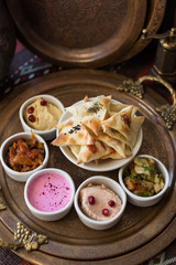 Turkish Traditional Assorted Cold Appetizers, Meze