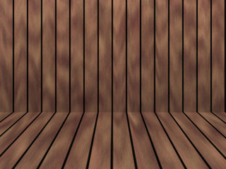 Wood texture background pattern. Dark hardwood planks surface of wooden board floor wall fence. Abstract timber decorative illustration.