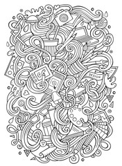 Cartoon cute doodles Design illustration