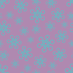 Seamless background with snowflakes