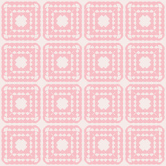 Abstract seamless pattern of different shapes. Ornamental geometric background. Mosaic tile. Wrapping paper. Vector illustration.          