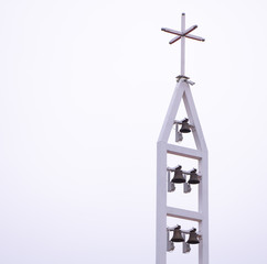 The cross of a church in the sky