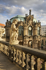 Fototapeta na wymiar Pavilion in Zwinger Palace in Dresden. Germany