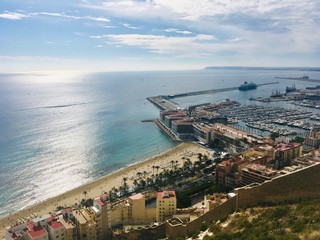 View of Alicante from Castillo de Santa Bárbara