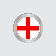 Fototapeta premium The British flag is isolated in official colors, map pins, like the original