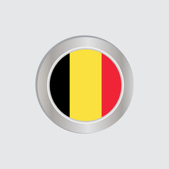 Fototapeta premium The Belgian flag is horizontally isolated in official colors, map pins, like the original