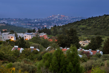 Obraz premium View of Kyrenia (Girne) from Karaman (Karmi) historical village. Cyprus