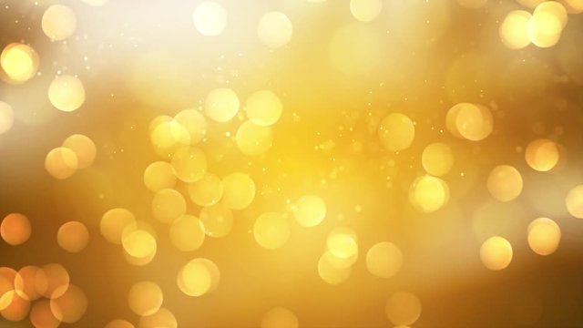 Abstract golden bokeh sparkle background