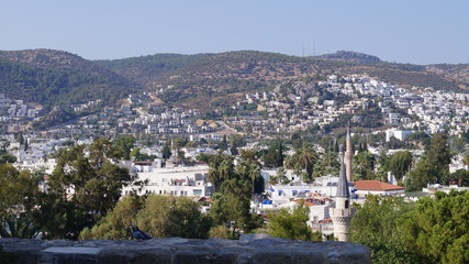 Fototapeta na wymiar aerial view of a city in turkey