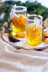 tea with lemon and honey