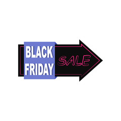 Sale, discount, banner, arrow icon. Element of Black Friday discount icon.