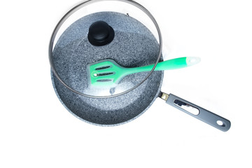 a frying pan on a white background