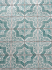 traditional portuguese art, azulejo ceramic tiles in Lisbon