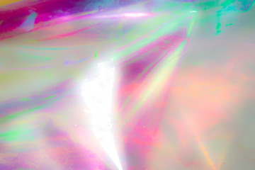 Colorful holographic background. Light reflection, rainbow colors. Magical marbling effect for banner templates and wallpaper