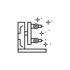 Robot arm, mechanical icon. Element of Robotic icon.