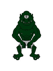 zyklop bodybuilder stark 