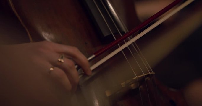 playing the violin