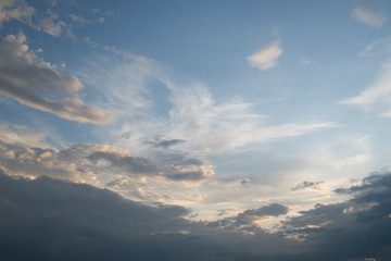 Abstract background of clouds in the blue sky 