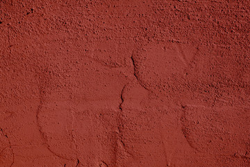 Brick Red Rough Textured Cement Background