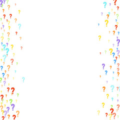 Question marks Quiz doubt survey faq public poll.