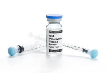 Oral Polio Vaccine And Syringes