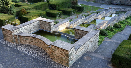 Kaskadenanlage auf dem Alten Friedhof von Wetzlar