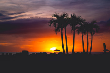 View of the sunset in St. Pete Beach, FL 